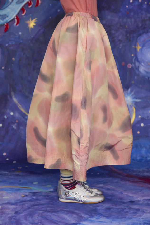 17.Melting colors print Skirt 詳細画像 pink 7