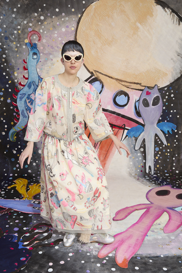 112.Space walk jq Skirt 詳細画像 cream 10