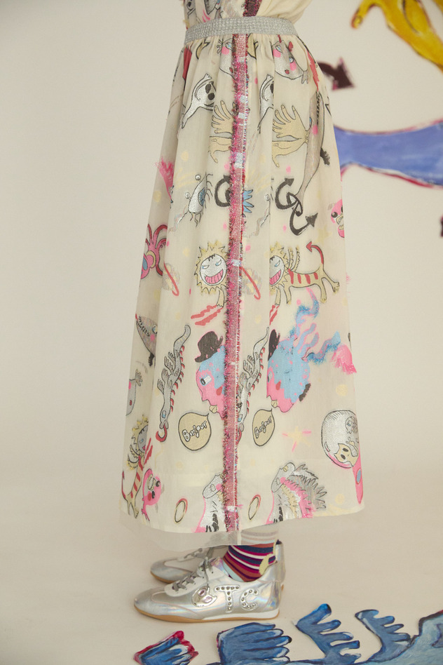 112.Space walk jq Skirt 詳細画像 cream 5