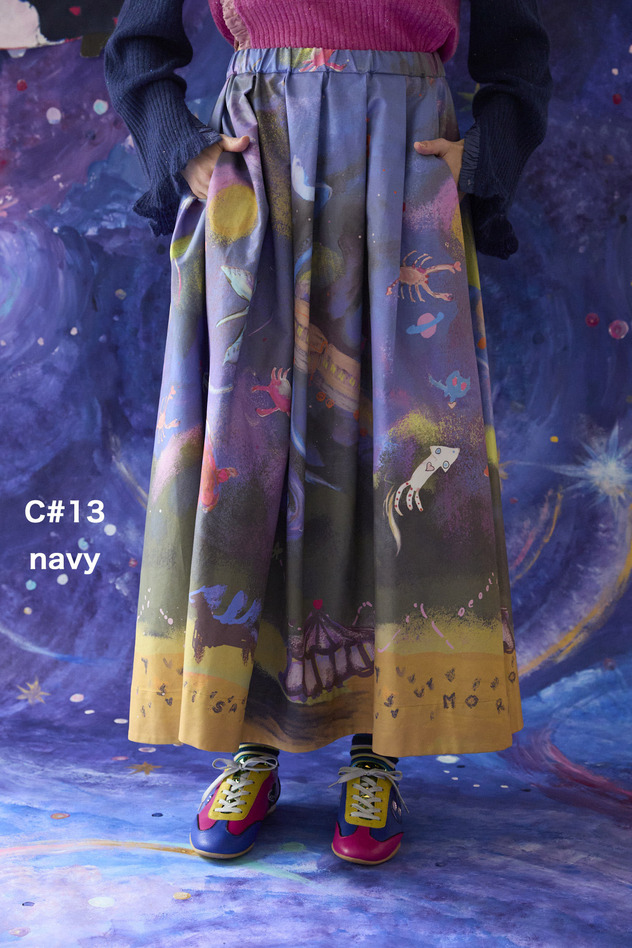 41.Space train Skirt 詳細画像 navy 1