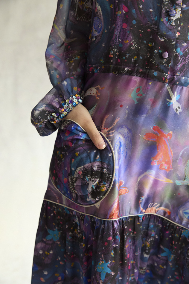3.Andromeda & starry sky Dress 詳細画像 navy 10