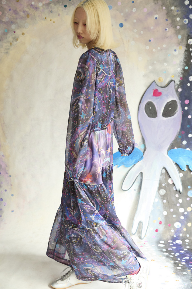 3.Andromeda & starry sky Dress 詳細画像 navy 3