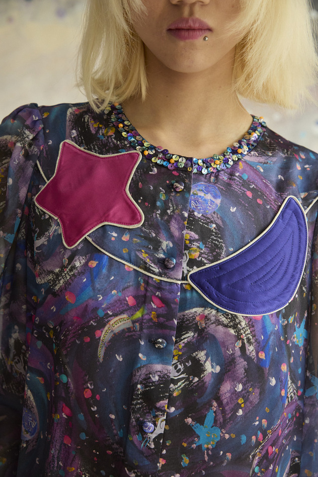 3.Andromeda & starry sky Dress 詳細画像 navy 9