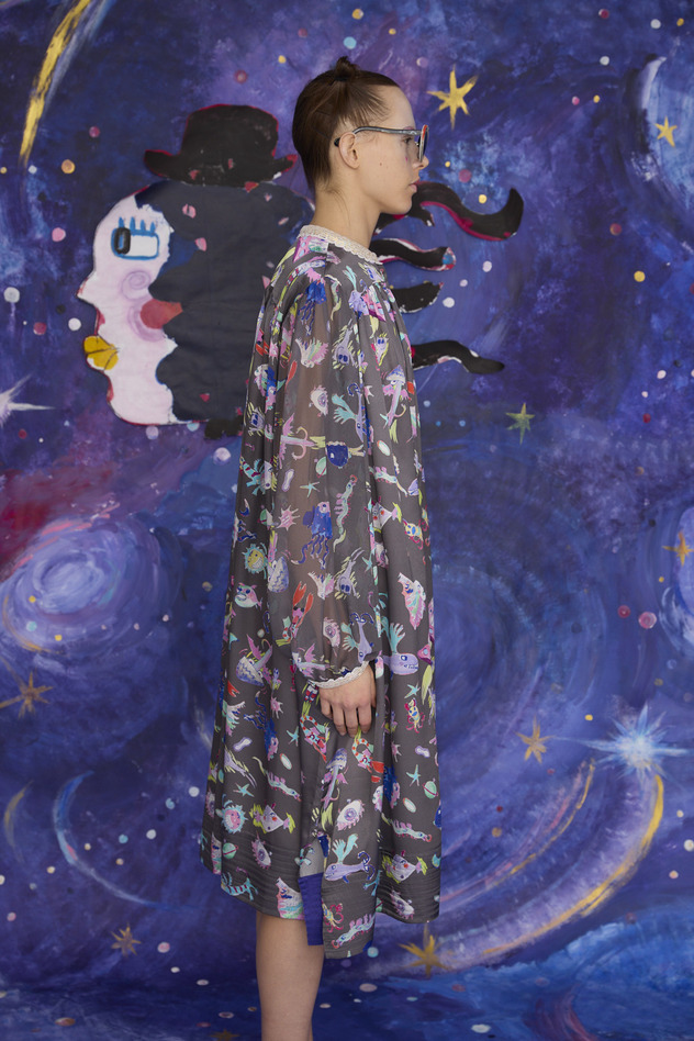 123.Space Walk Silk Dress 詳細画像 cream 11