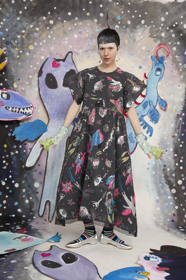 110.Space walk jq Dress 詳細画像 cream 2