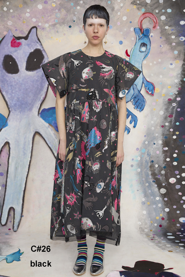 110.Space walk jq Dress 詳細画像 black 1