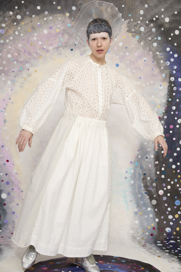 14.Lace & Tulle Blouse 詳細画像 off white 9