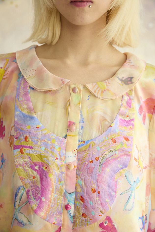 1.Andromeda & starry sky Blouse 詳細画像 navy 3