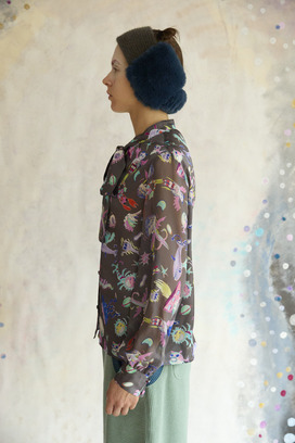 122.Space Walk Silk Shirt 詳細画像