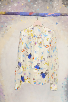 122.Space Walk Silk Shirt 詳細画像