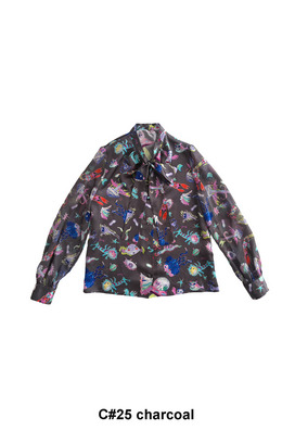 122.Space Walk Silk Shirt 詳細画像