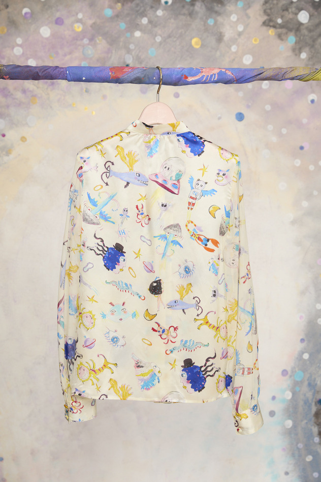 122.Space Walk Silk Shirt 詳細画像 cream 7
