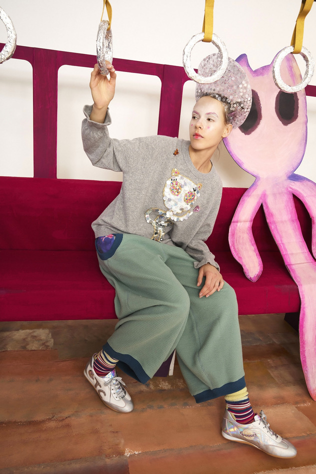 Knit Corduroy Pants 詳細画像 off white 16