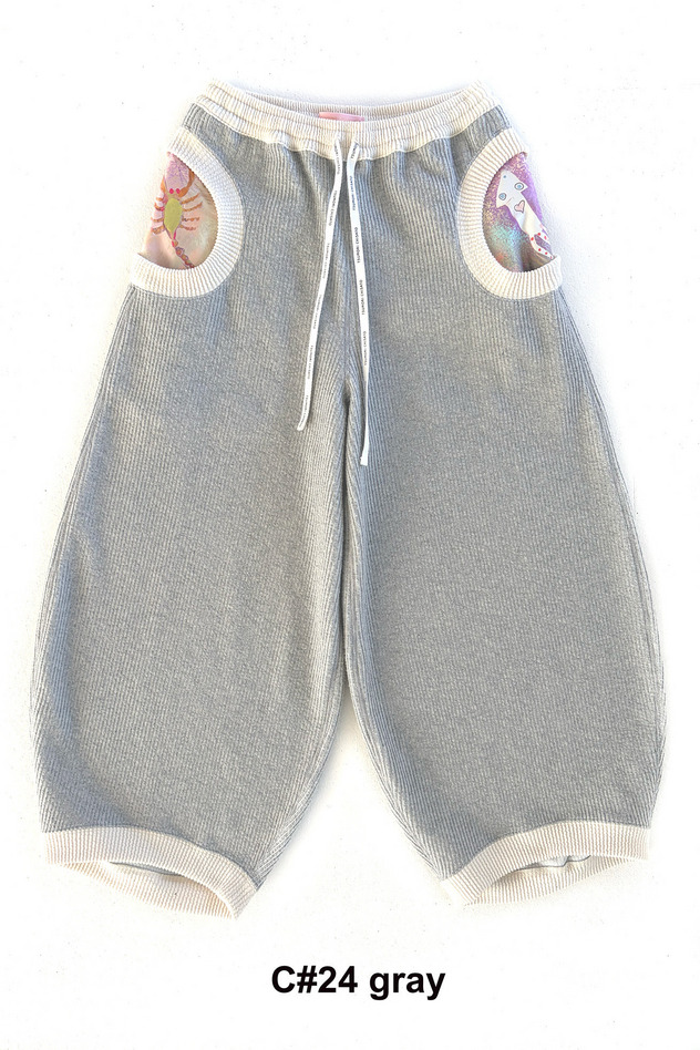 25.Knit Corduroy Pants 詳細画像 gray 1