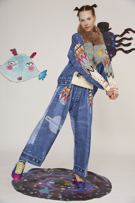 70.Trompe l'oeil Denim Pants 詳細画像