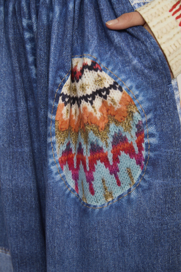 70.Trompe l'oeil Denim Pants 詳細画像 blue 3