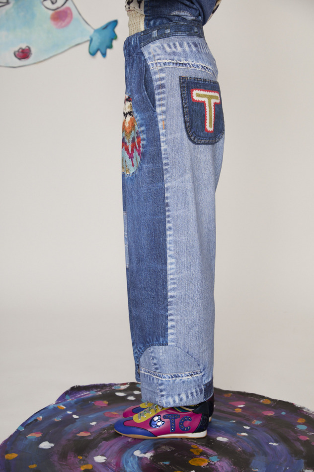 70.Trompe l'oeil Denim Pants 詳細画像 blue 5