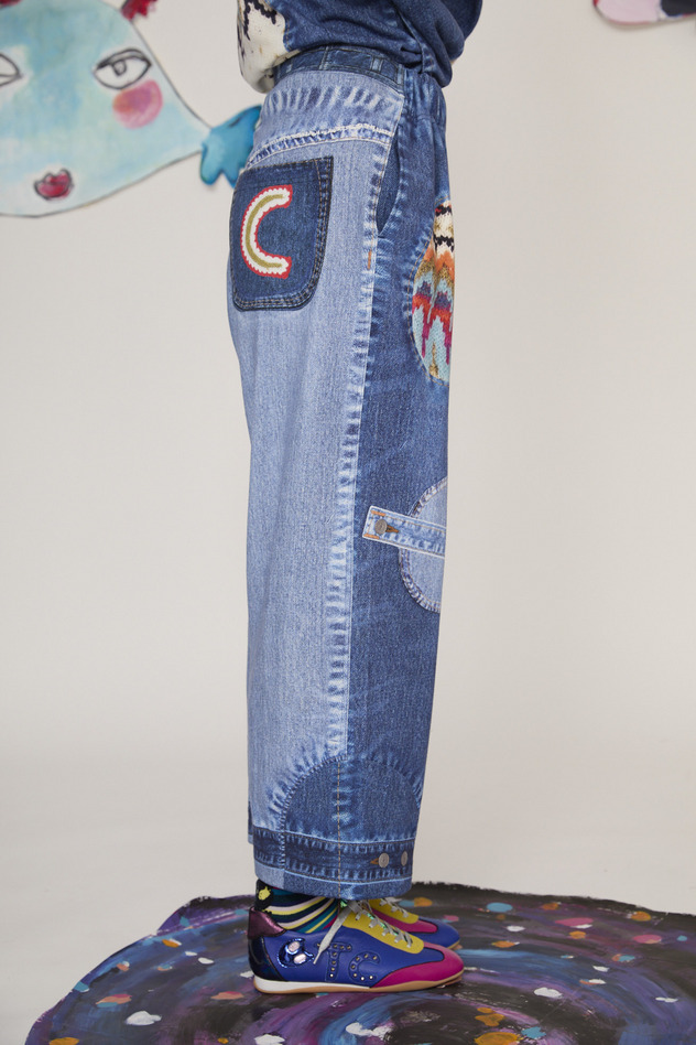 70.Trompe l'oeil Denim Pants 詳細画像 blue 9