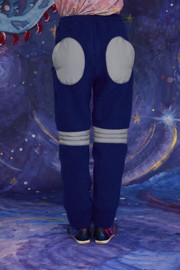 60.Kira kira alien angola Pile Pants 詳細画像 blue 2