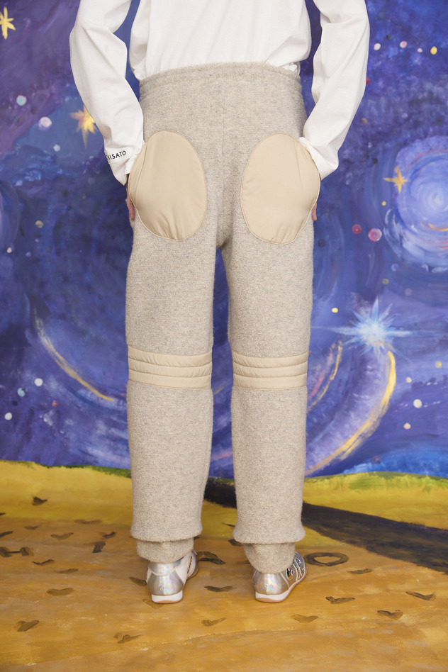 60.Kira kira alien angola Pile Pants 詳細画像 blue 7