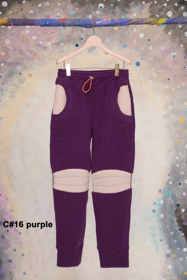 60.Kira kira alien angola Pile Pants 詳細画像 purple 1