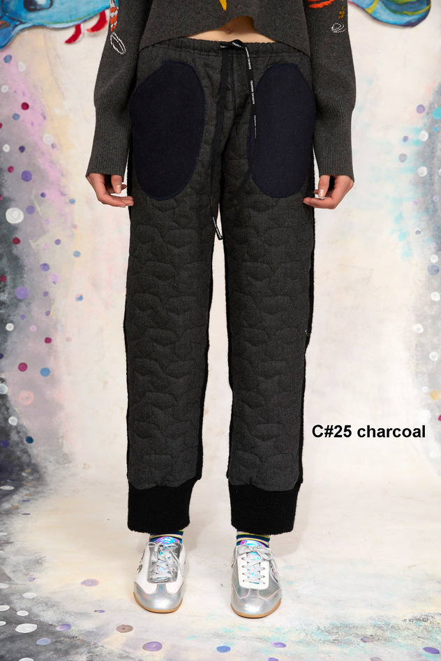 89.Wool Rayon Twill Pants 詳細画像 charcoal gray 1