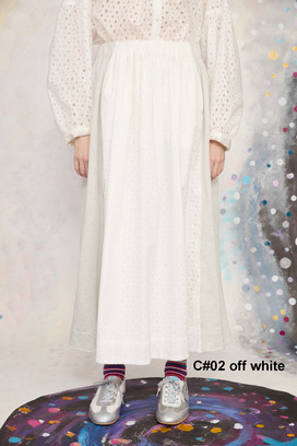 15.Lame urake & lace Skirt 詳細画像