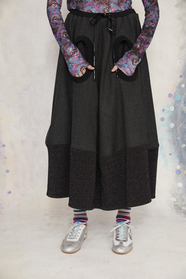 11.Wool Rayon Twill Skirt 詳細画像