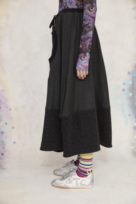 11.Wool Rayon Twill Skirt 詳細画像