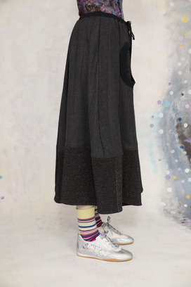 11.Wool Rayon Twill Skirt 詳細画像