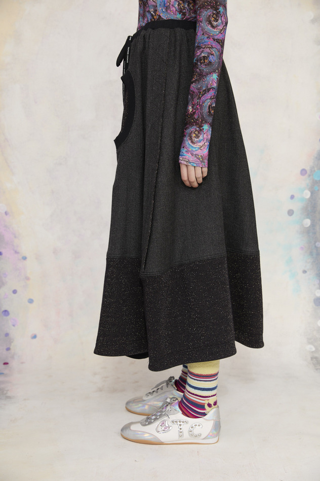 11.Wool Rayon Twill Skirt 詳細画像 light gray 6