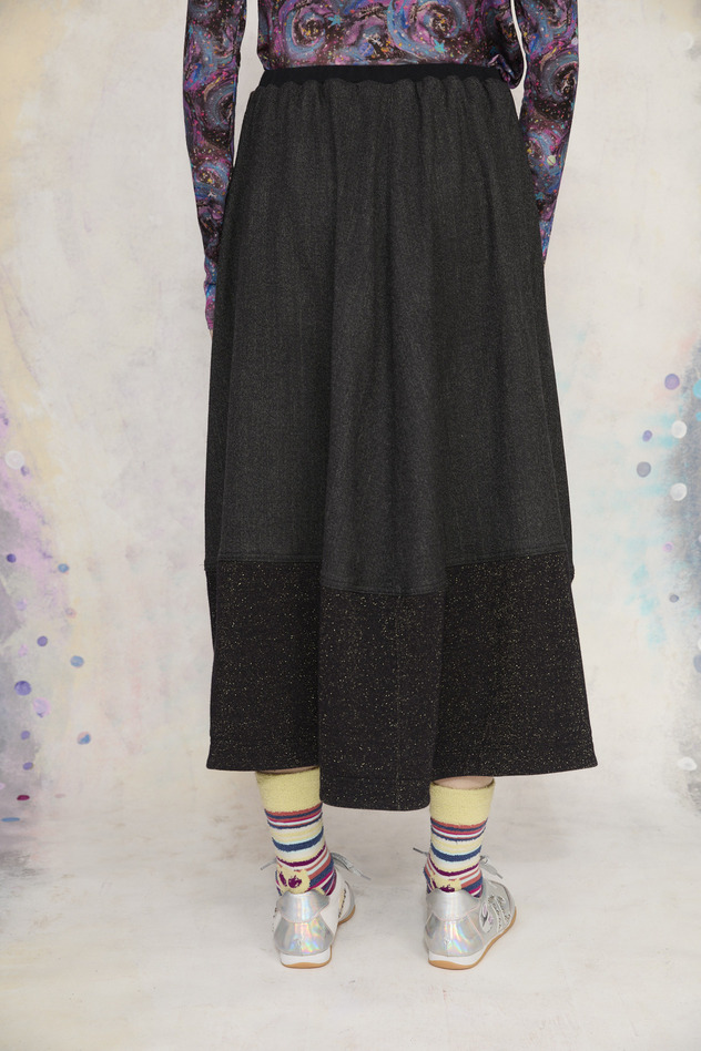 11.Wool Rayon Twill Skirt 詳細画像 light gray 8