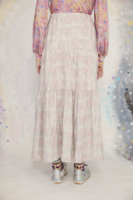 75.Lame Logo JQ Skirt 詳細画像