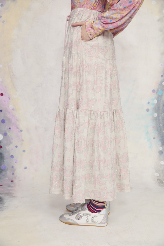 75.Lame Logo JQ Skirt 詳細画像 pink 11