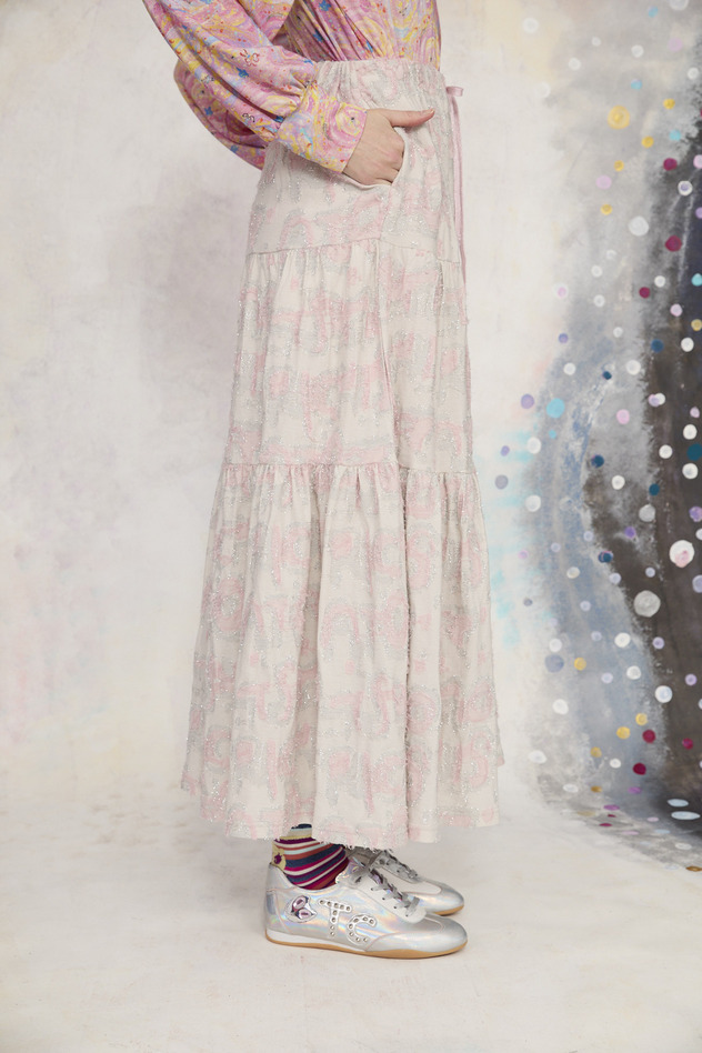 75.Lame Logo JQ Skirt 詳細画像 pink 6