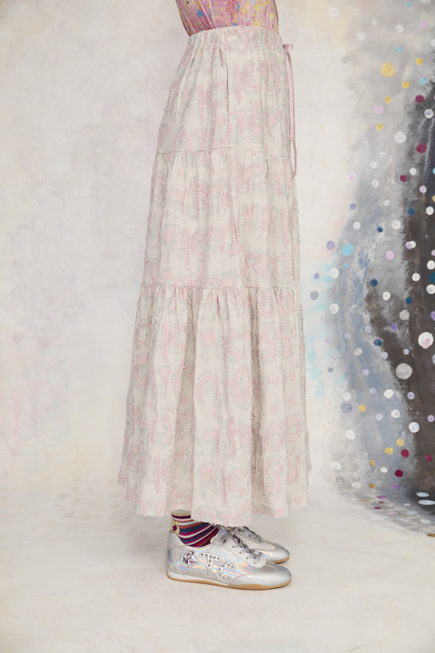 75.Lame Logo JQ Skirt 詳細画像 pink 7