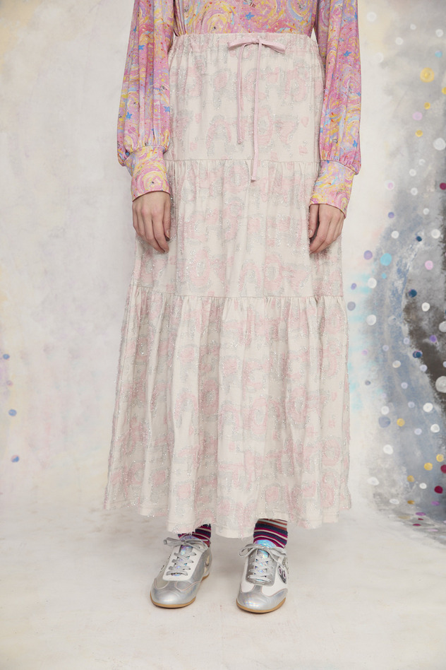 75.Lame Logo JQ Skirt 詳細画像 pink 8