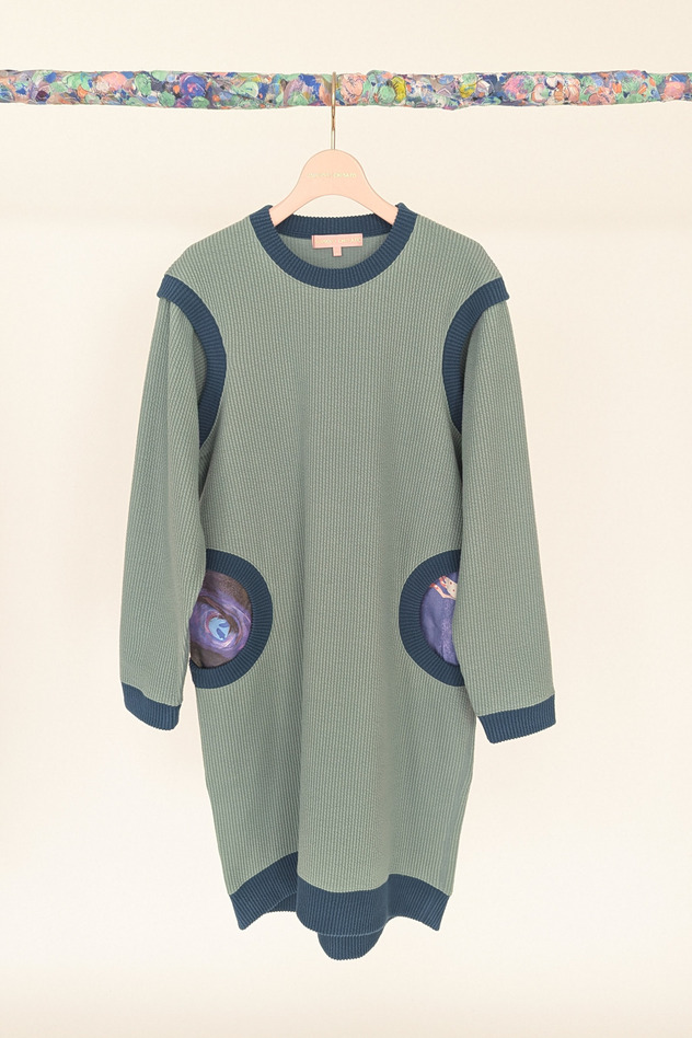 Knit Corduroy Dress 詳細画像 off white 10