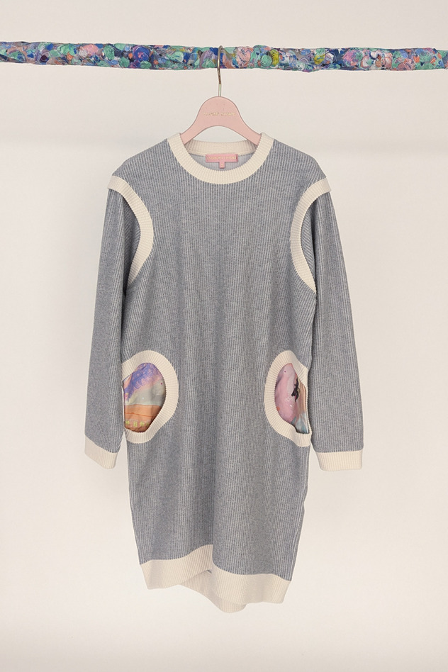 Knit Corduroy Dress 詳細画像 off white 6