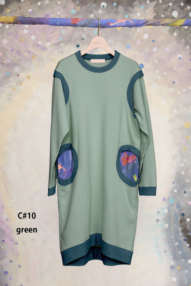 26.Knit Corduroy Dress 詳細画像 green 1