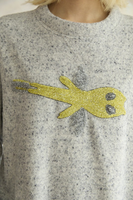 57.Kira kira alien airy knit Dress 詳細画像