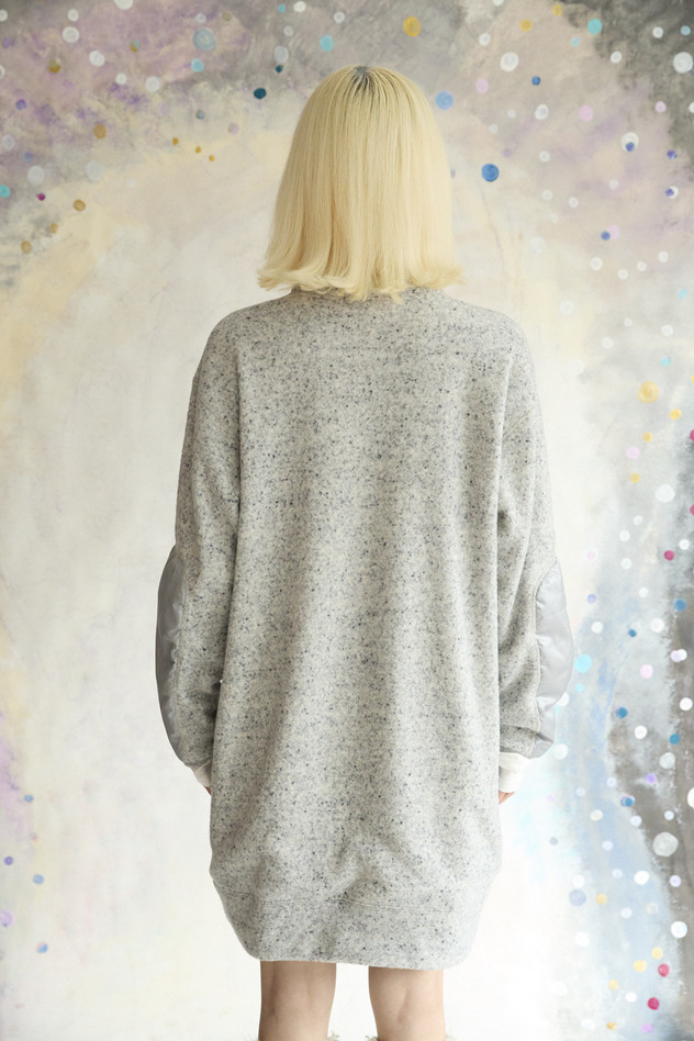 57.Kira kira alien airy knit Dress 詳細画像 gray 3
