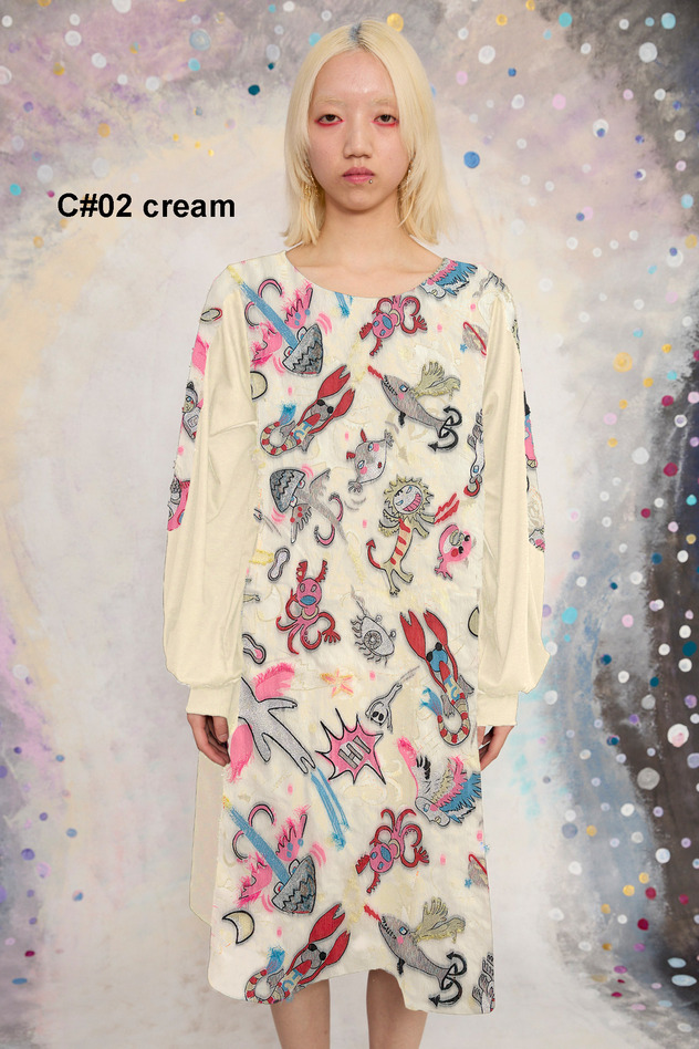 114.Space Walk JQ Dress 詳細画像 cream 1