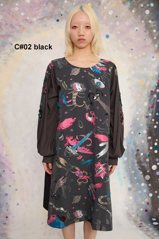 114.Space Walk JQ Dress 詳細画像 black 1