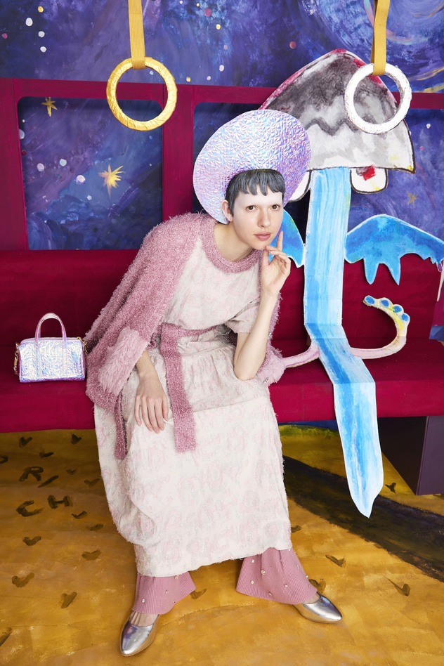 76.Lame Logo JQ Dress 詳細画像 pink 6