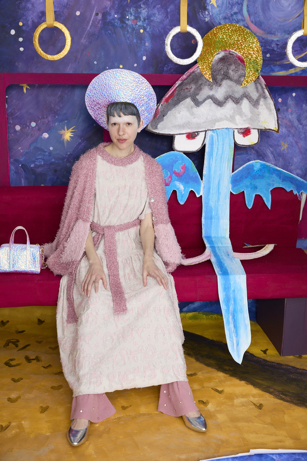 76.Lame Logo JQ Dress 詳細画像 pink 7