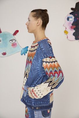 69.Trompe l'oeil Denim Tops 詳細画像