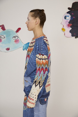 69.Trompe l'oeil Denim Tops 詳細画像