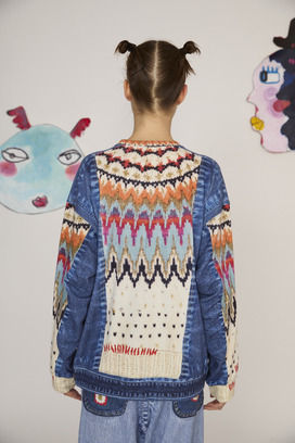 69.Trompe l'oeil Denim Tops 詳細画像