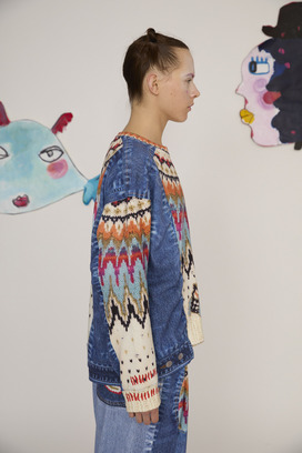 69.Trompe l'oeil Denim Tops 詳細画像